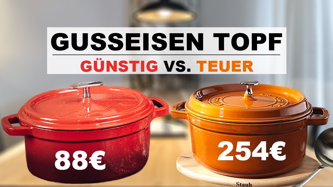 Teuer vs. Günstig - Gusseisen Bräter von Staub u. Oakfire im Vergleich
