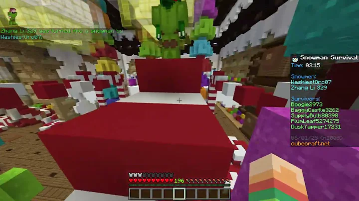 Snowman Survival | CubeCraft Gameplay