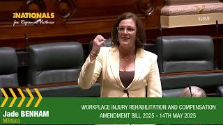 Workplace Injury Rehabilitation and Compensation Amendment Bill 2025 - 14th May 2025