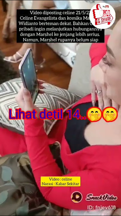 WOW..‼️Celine evangelista kelihatan te...tnya🤭🤭