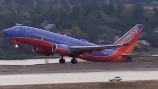 Southwest Airlines Boeing 737-7H4 [N783SW] Takeoff from PDX