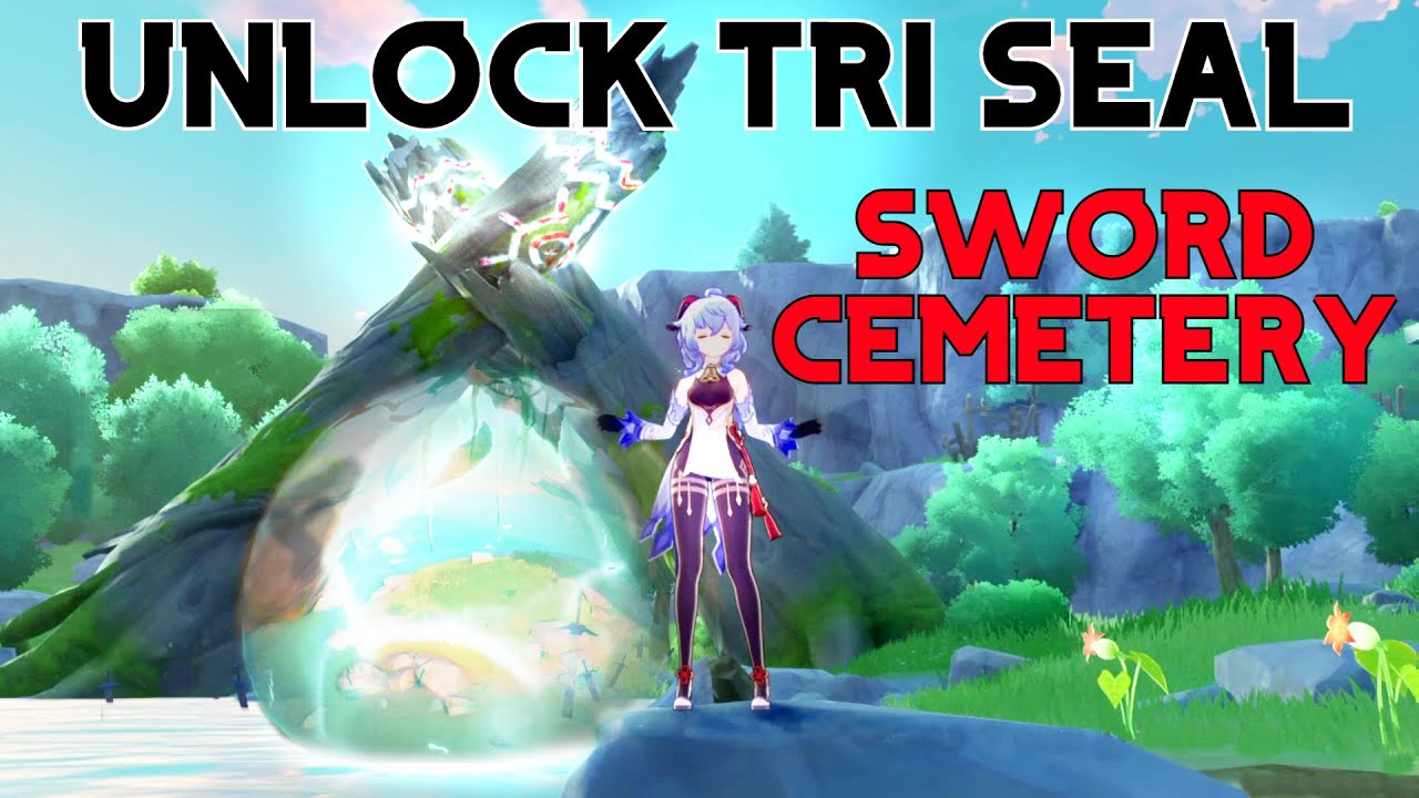 How to Break the Sword Cemetery Seal Genshin Impact HD