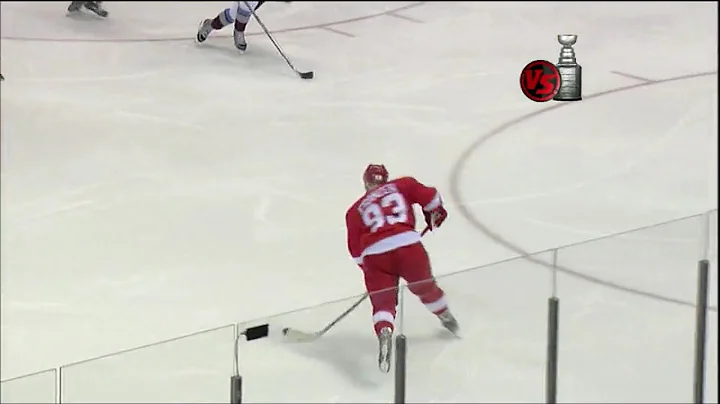 Johan Franzen Scores 9 Goals in 4 Games vs Col - 2...
