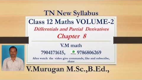 12th Maths  volume  2 Unit 8  Exercise 8.6