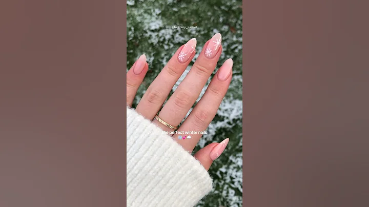 Christmas Nails Day 4- Snowflakes ❄️ DIY Gel Nail Tutorial | #nails #nailart #christmas