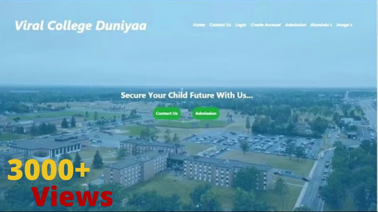 Part 1 College Website Full Landing Page Using HTML,CSS and Bootstrap ...
