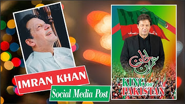 Social Media Post Design Of Imran Khan | Corel Draw 2020
