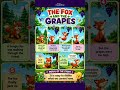 The Fox and the Grapes | Short English Story with Moral