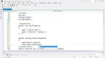 21  البرمجة الكائنية OOP   الخصائص Properties getters and setters