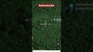 I see Katzenbuckel in google earth & in google map #shorts #youtubeshorts #googlemaps