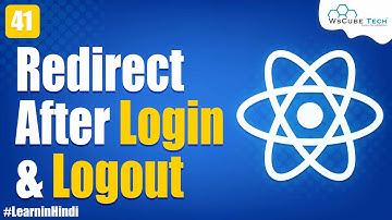 Redirecting Page After Successful Login and Logout using with Router in React JS - Step by Step