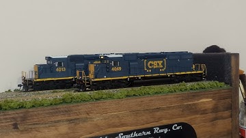 Demo: ScaleTrains Rivet Counter CSX EMD SD40-3s w/ updated ESU files.
