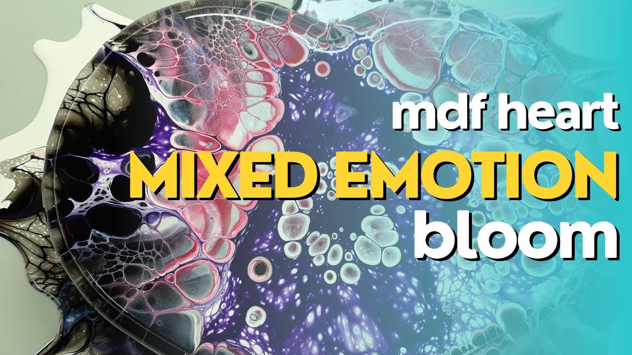 #380 Mixed Emotions! Bloom on MDF Heart #bloom #sheleeartstyle # ...