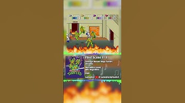 🎶 Fire! Scene 1-1 | Teenage Mutant Ninja Turtles (Arcade) 🎮