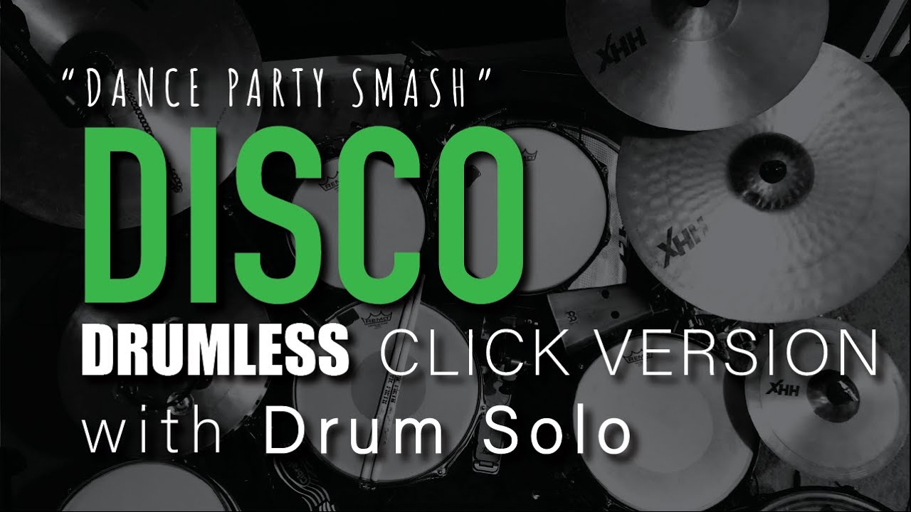 Drumless Disco Funk Track 108 bpm with Click play along songs