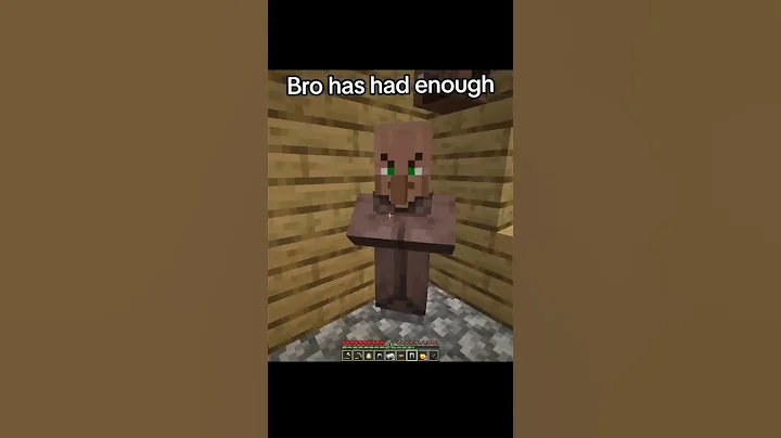He got a little angry.. #minecraft  #funny  #skit  #jokes  #villager  #memes  #village