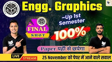 UP Polytechnic 1st Semester Engg Graphics | Last Days Preparation | Guaranteed Questions