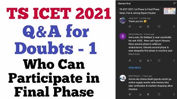 ts icet 2021 final phase  doubts clarification