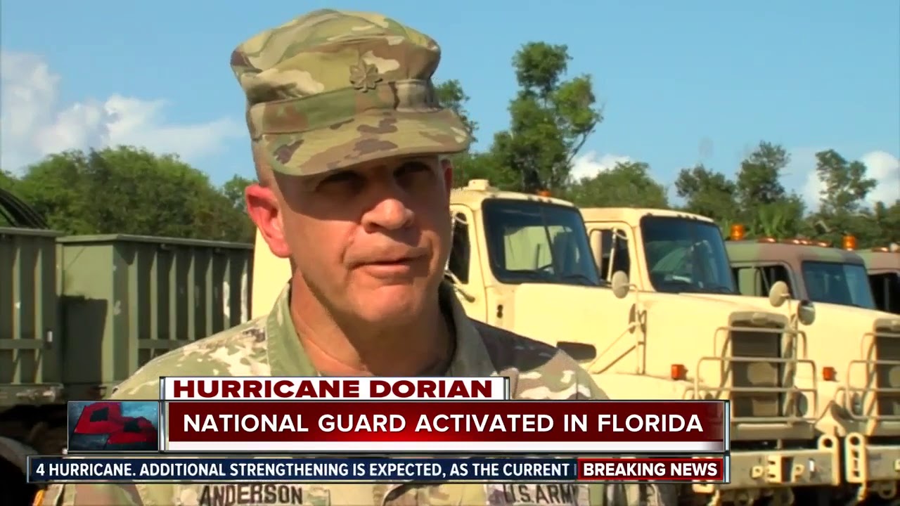 vero beach weather Florida National Guard mobilizes before Hurricane Dorian's arrival