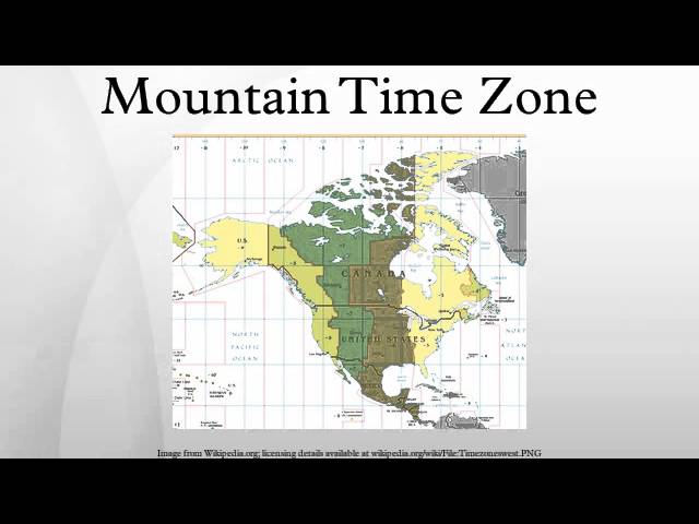 Mountain Time Zone - Youtube