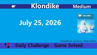 Microsoft Solitaire Collection | Klondike Medium - July 25, 2026 | Daily Challenges screenshot 4