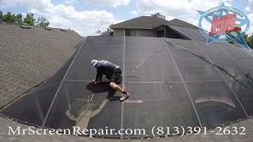 Rescreen Pool Enclosure with Mr. Screen Repair®