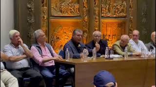 Sobrevivientes de Los Andes 2022, en la presentación del libro &quot;La sociedad de la nieve&quot;.