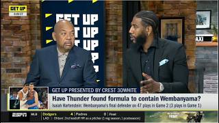 Thunder have found FORMULA to contain Wemby? - Wilbon & Iman breakdown Thunder beat Spurs in Game 2