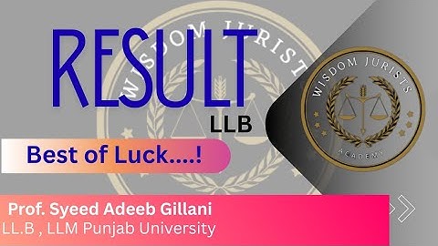 Result LLB| Punjab University| Law