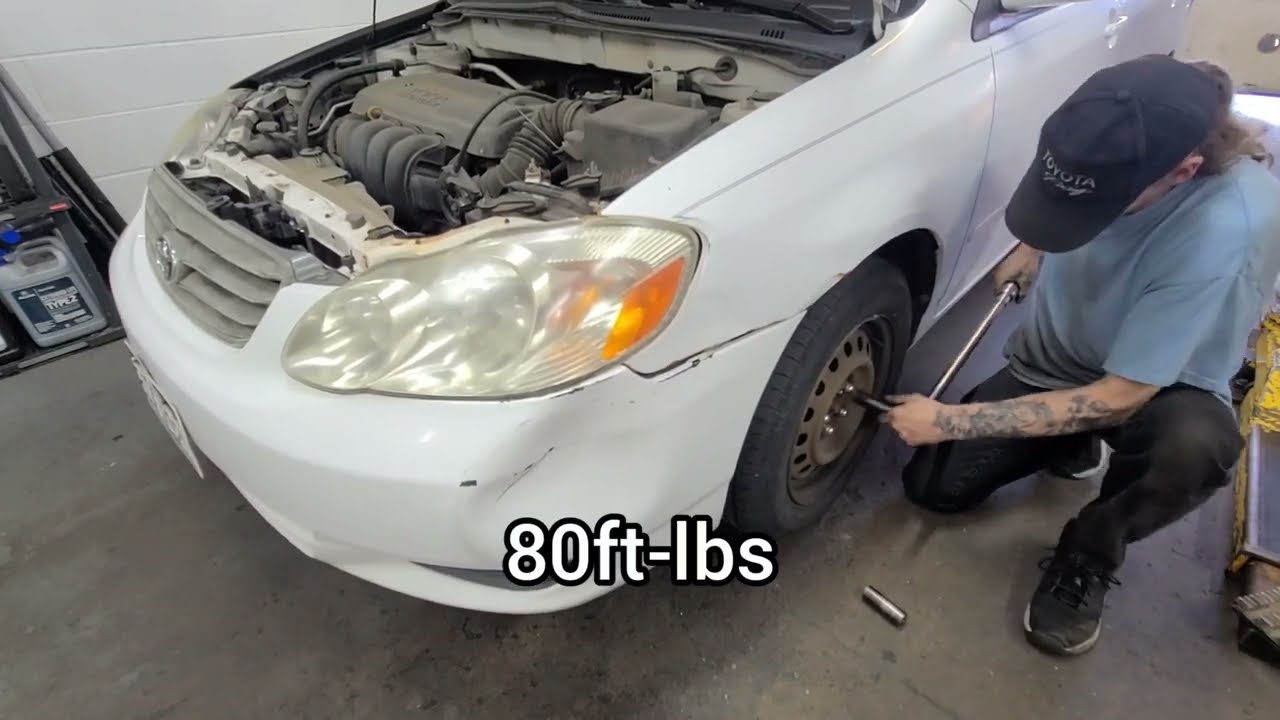 Front Brake Pads and Rotors on a 2003 Toyota Corolla