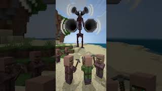 SIREN HEAD VS VILLAGER!!! (@Gasbo.) #sirenhead #minecraft #villager #cartooncat