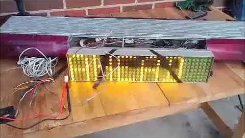 Hazard M3 MATRIX Message Board on a 90 Series Lightbar