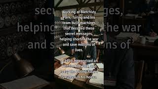 The Man Who Cracked the Nazi Enigma Code | Alan Turing #AlanTuring #WorldWar2 #shorts #history