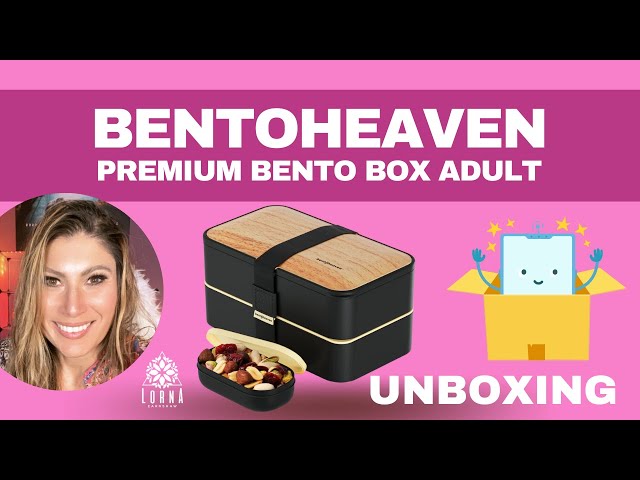 Bentoheaven Premium Bento Box Adult Lunch Box with Compartments for Women &  Men, Set of Utensil