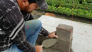 Casa 5 x 7 🏠video 8 muro de bloque, instalacion de manguera y cajetines para luz , dintel de puerta.