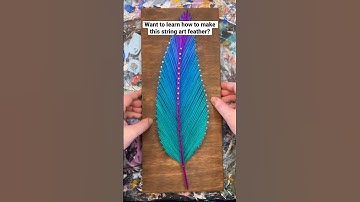 New Feather String Art Tutorial is Live! #stringart