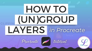 How to Group and Ungroup Layers in Procreate #procreatetutorial #procreatetips #digitalcalligraphy