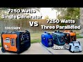 Genmax GM7250 Watts Generator VS Three Paralleled Generators 7250 Watts which one is Better