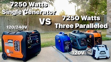 Genmax GM7250 Watts Generator VS Three Paralleled Generators 7250 Watts which one is Better