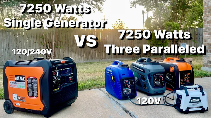 Genmax GM7250 Watts Generator VS Three Paralleled Generators 7250 Watts which one is Better