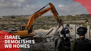 Israel demolishes Palestinian homes near Hebron