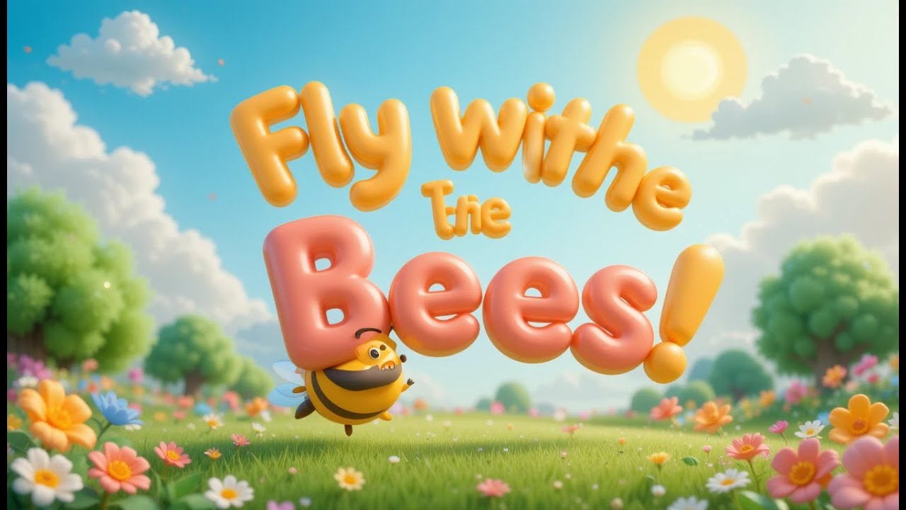Buzz Buzz Little Bees | Fun Nursery Rhyme for Kids | Learning with Bees and Nature Sounds