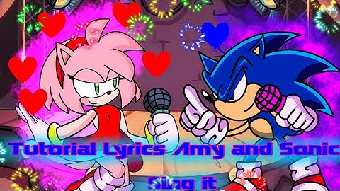 Tutorial Lyrics Amy And Sonic Sing it I| FNF: FUNKADELIX DEMO