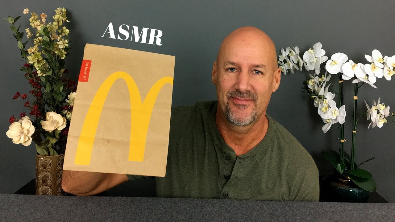 ASMR McDonald's (Eating Sounds) Funny Story~Soft Spoken