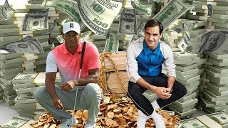 Tiger Woods vs Roger Federer - Rich Life, Net Worth 2018. Who is richer
