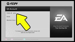 How To FIND YOUR EA ACCOUNT ID & EMAIL On EA FC 24!