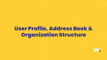 User profile, Address Book and Organization Structure sections in the Workai intranet platform