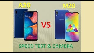 SAMSUNG A20 Vs M20. Đọ tốc độ và Camera. Exynos 7904 hay 7884???