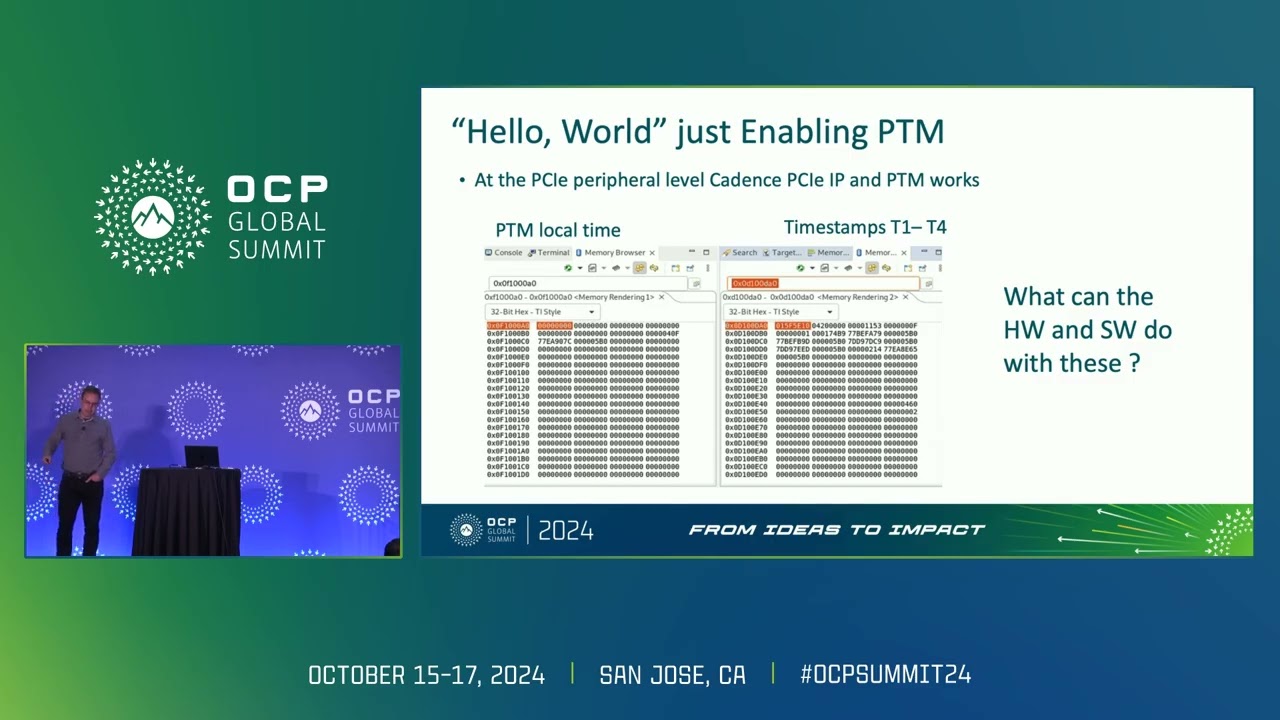 PCIe precision time measurement PTM support in embedded processors and MCUs