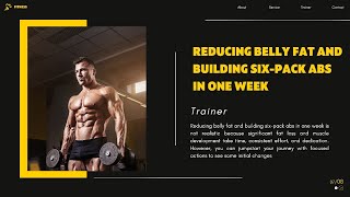 HOW TO REDUCING BELLY FAT AND BUILDING SIX-PACK ABS IN ONE WEEK/viralvideo screenshot 3
